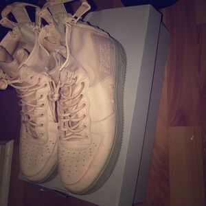 High Top Air Force Pink/Grey